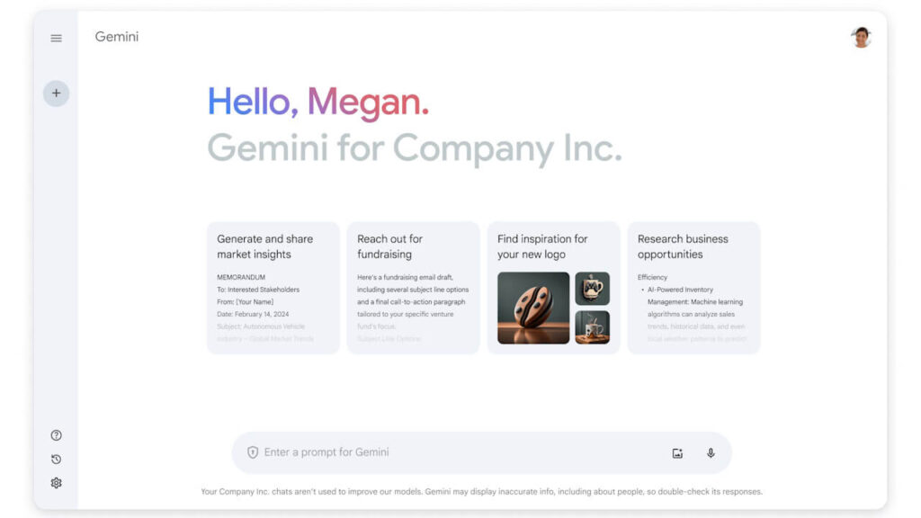 Gemini for Google Workspace