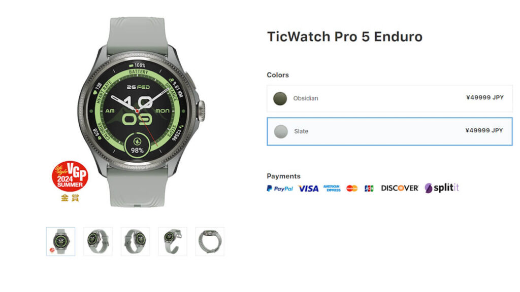 TicWatch Pro 5 Enduro Slate-2