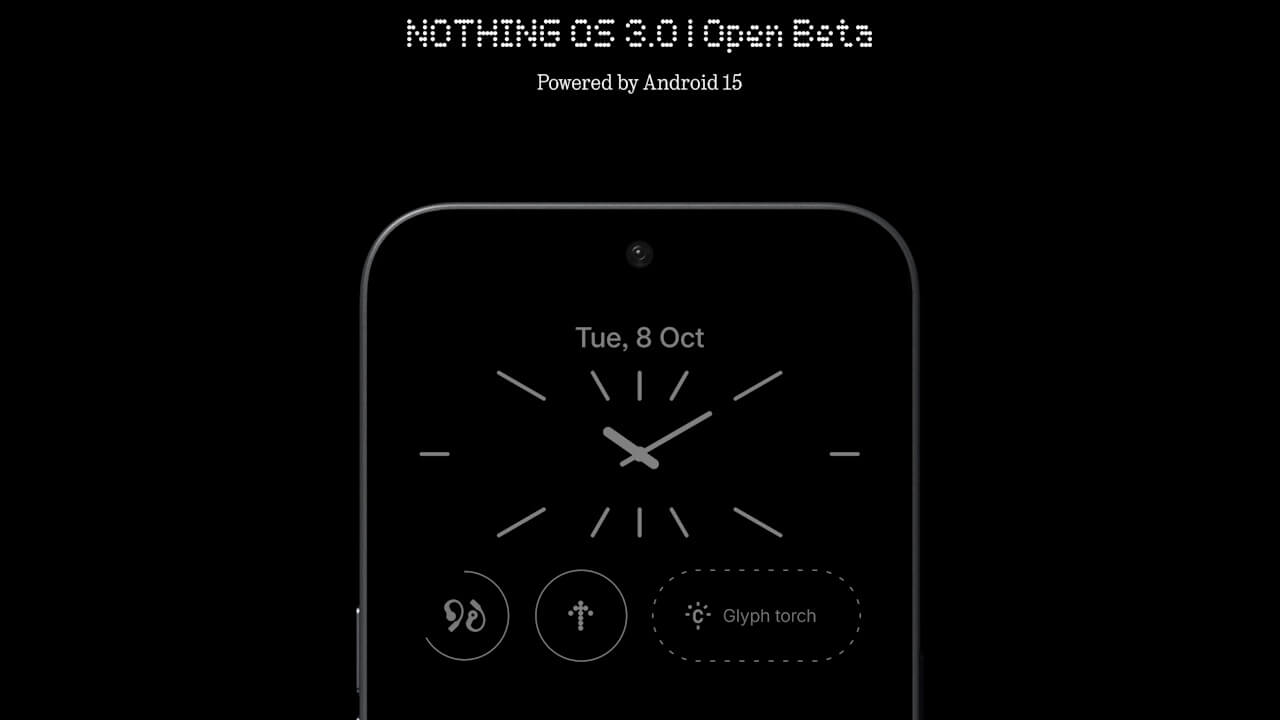 Phone (2a)「Nothing OS 3.0 Open Beta 2」公開