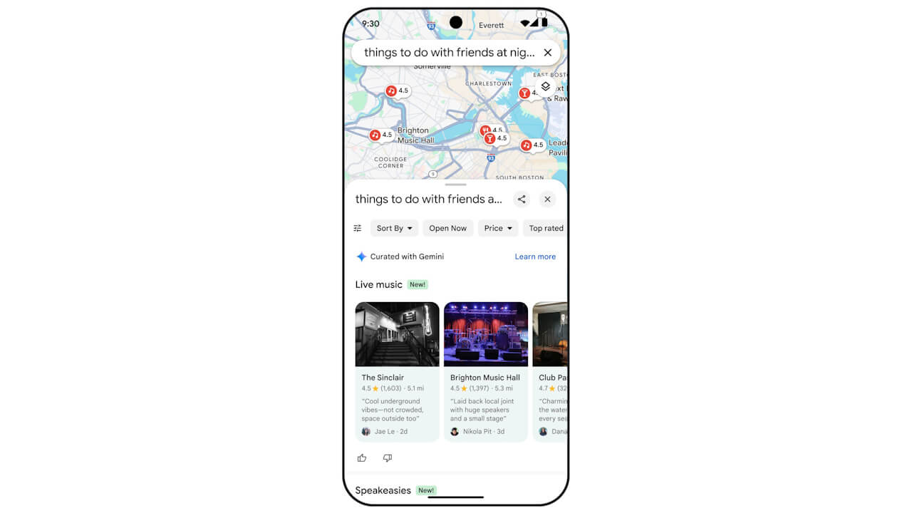 Google マップ「Gemini」統合【米国】